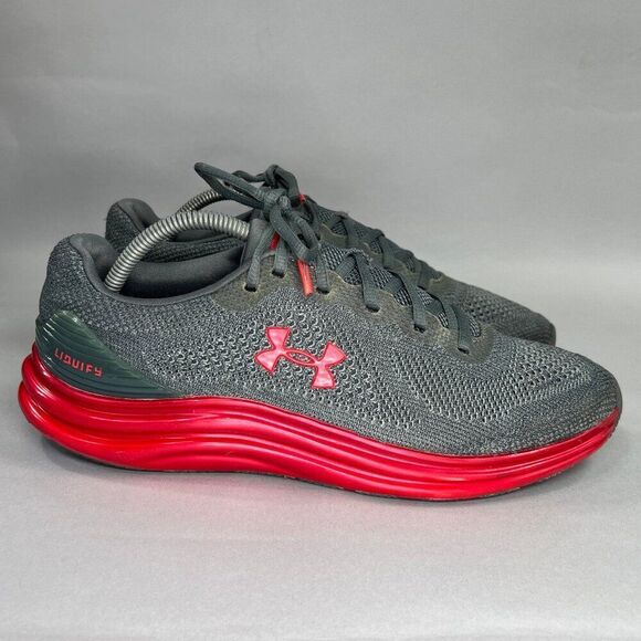 Under Armour Liquify Shoes Men's Size 10 Grey Running Training Athletic Sneakers - Picture 1 of 12